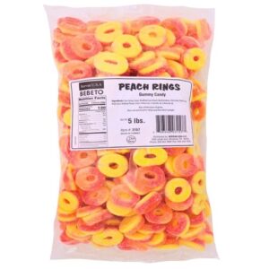 Kervan Peach Rings 5lb Bag Bulk